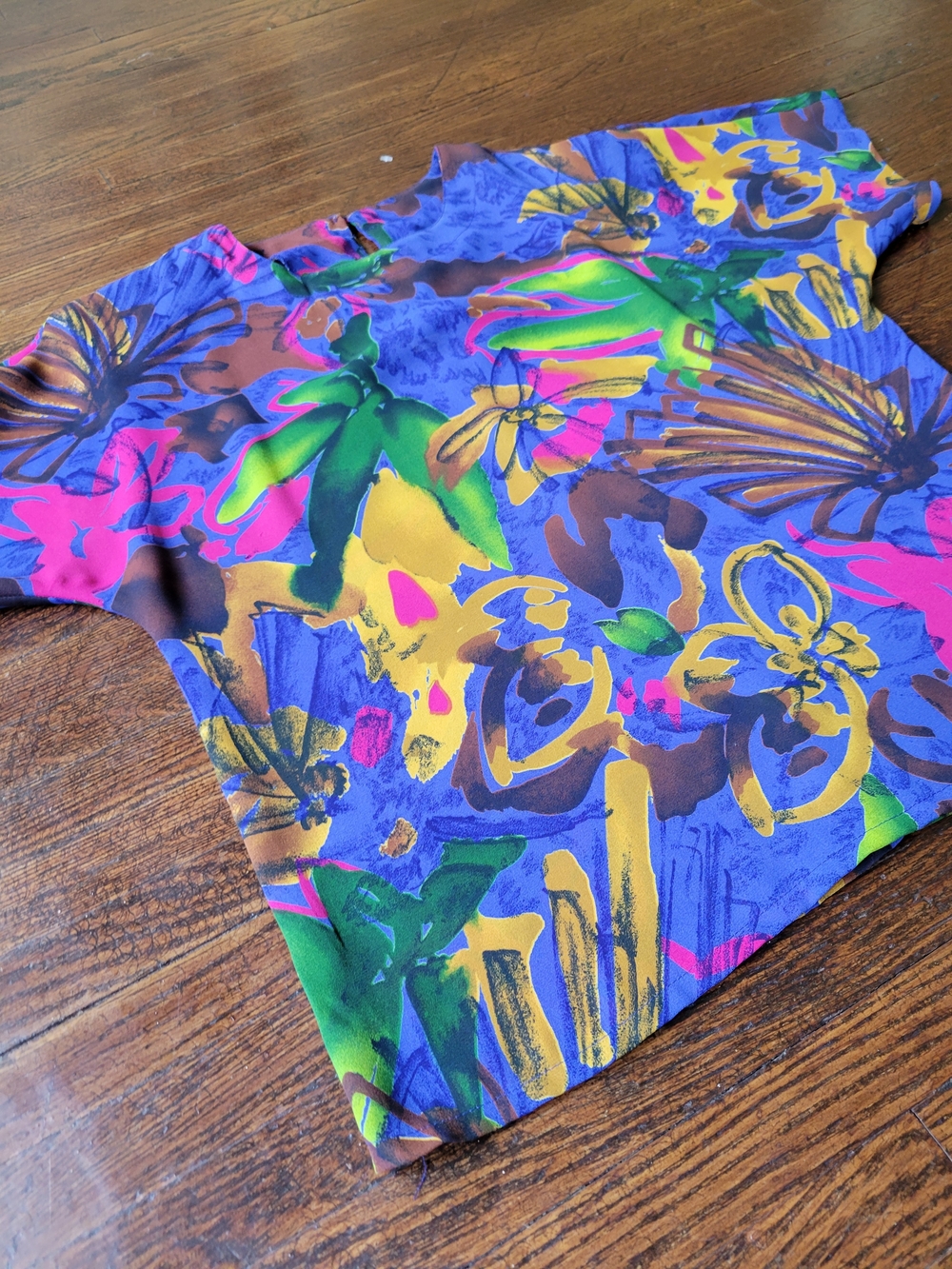 Nicola Petites Tropical Bright Blouse Size Small Casual, Travel Resort - Picture 3 of 15
